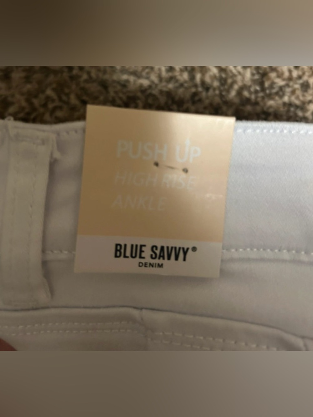 NWT- 31 Blue Savvy white high-rise straight leg festival jeans - Picture 3 of 4